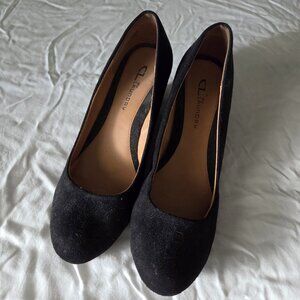 CL by Laundry Nima Womens Round Closed Toe Wedge Heel Pumps